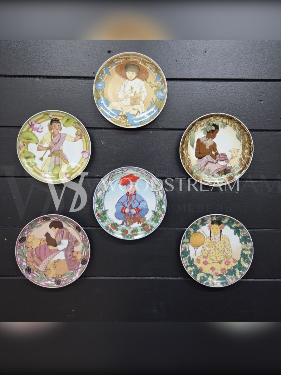 Набор/Коллекция: Тарелка в восточном стиле 6 штук