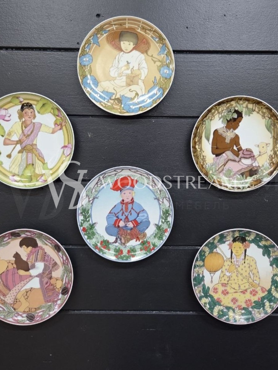Набор/Коллекция: Тарелка в восточном стиле 6 штук