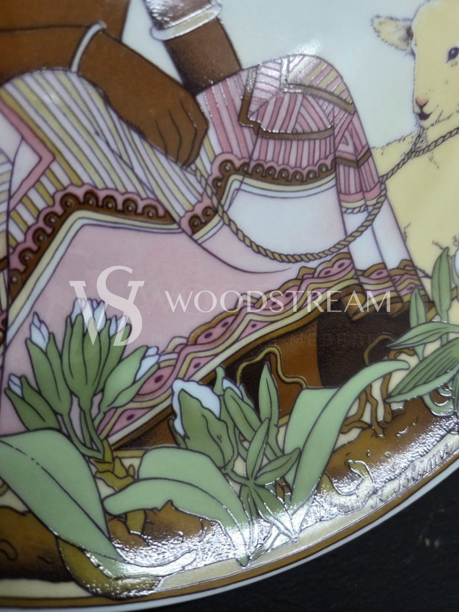 Набор/Коллекция: Тарелка в восточном стиле 6 штук