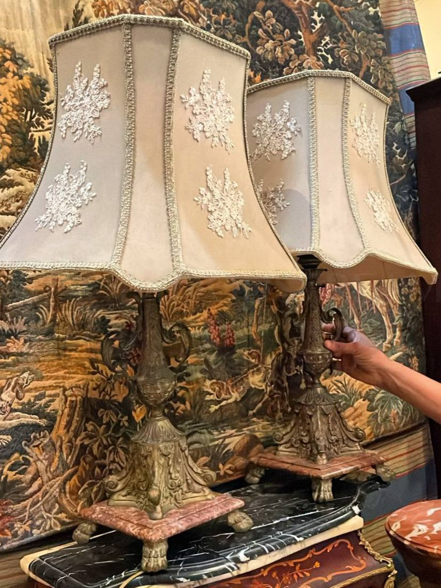 Лампа настольная винтажная 2 штуки