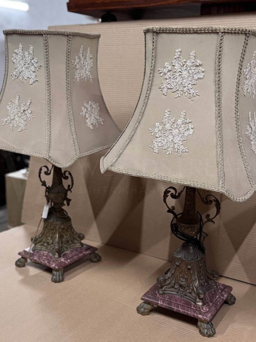 Лампа настольная винтажная 2 штуки