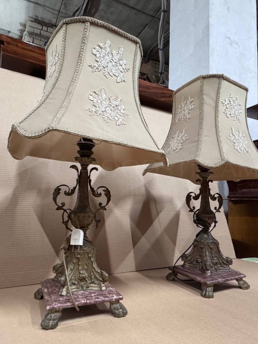 Лампа настольная винтажная 2 штуки