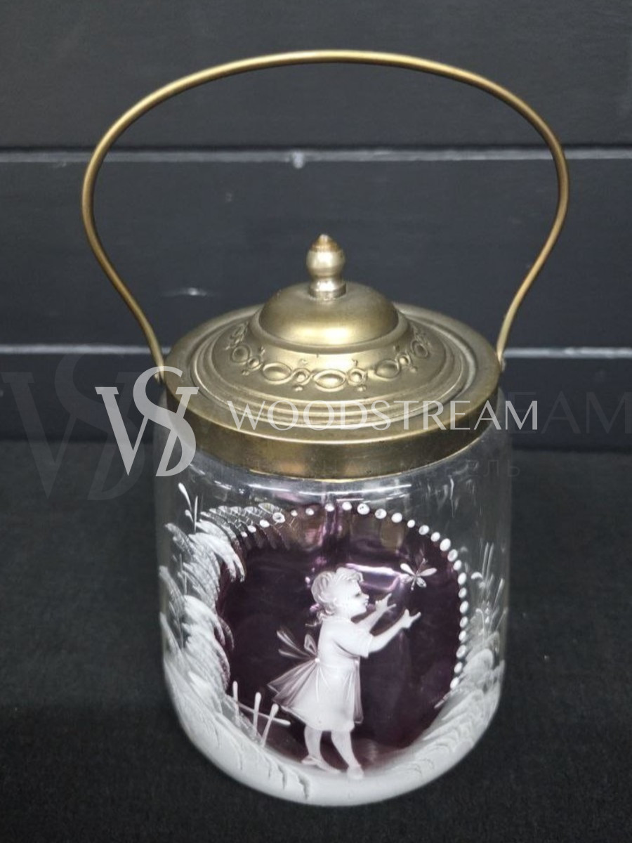 Банка с крышкой/бисквитница винтажная