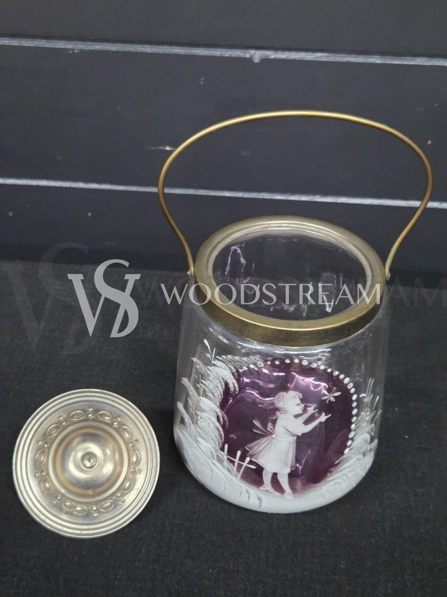 Банка с крышкой/бисквитница винтажная