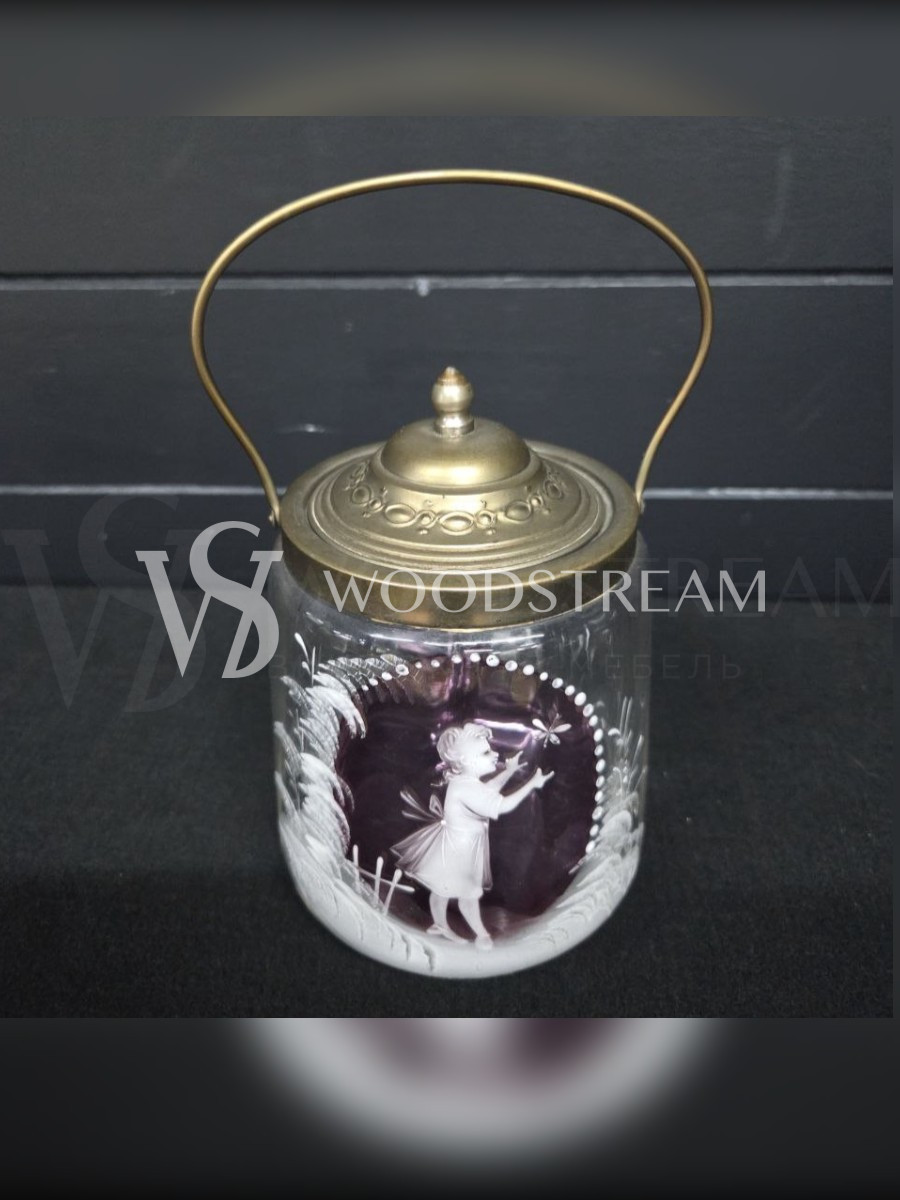 Банка с крышкой/бисквитница винтажная