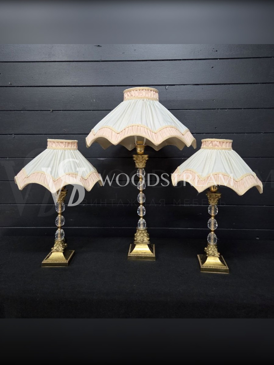 Комплект: Лампа настольная винтажная 3 штуки