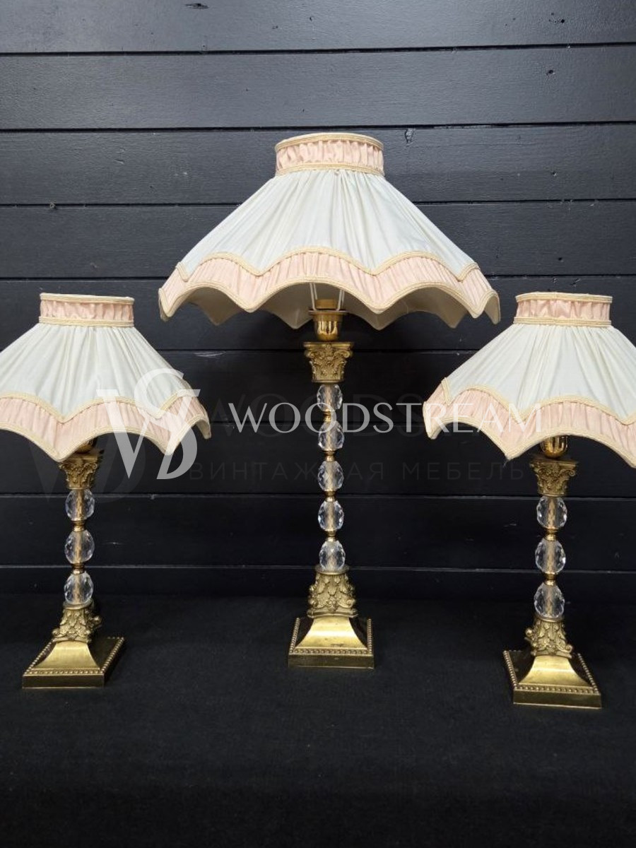 Комплект: Лампа настольная винтажная 3 штуки