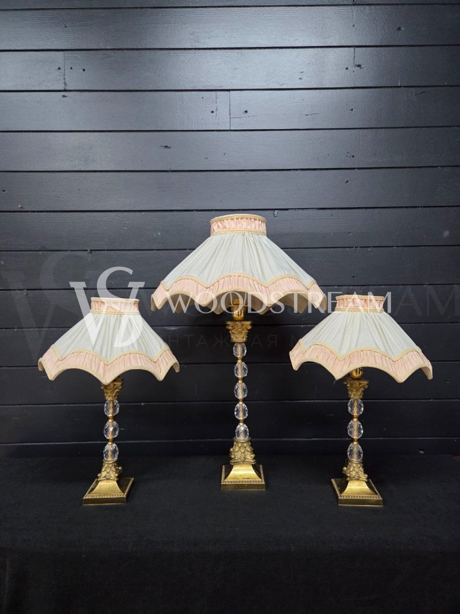 Комплект: Лампа настольная винтажная 3 штуки