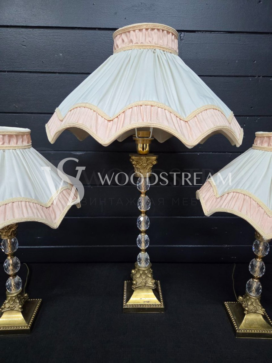 Комплект: Лампа настольная винтажная 3 штуки