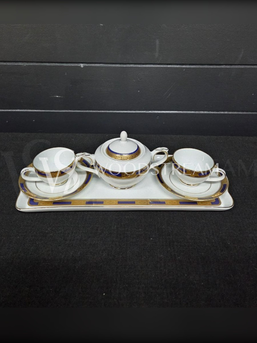Сервиз чайный/кофейный на 2 персоны на подносе Limoges