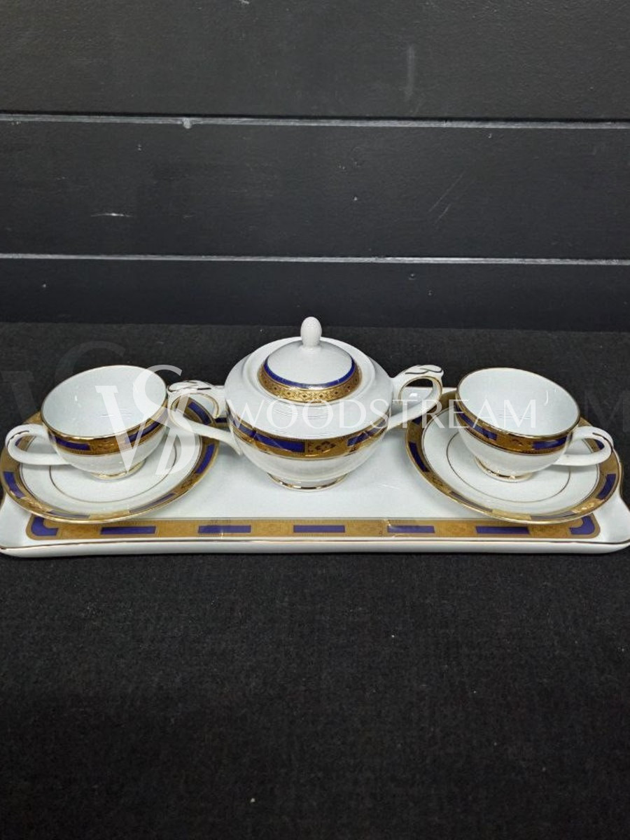 Сервиз чайный/кофейный на 2 персоны на подносе Limoges