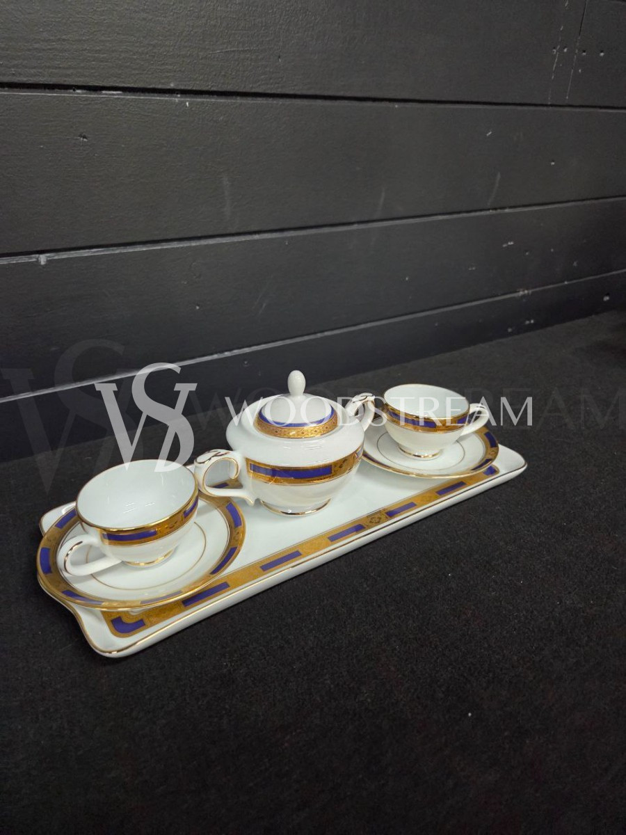 Сервиз чайный/кофейный на 2 персоны на подносе Limoges