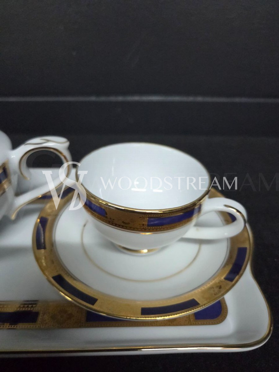 Сервиз чайный/кофейный на 2 персоны на подносе Limoges