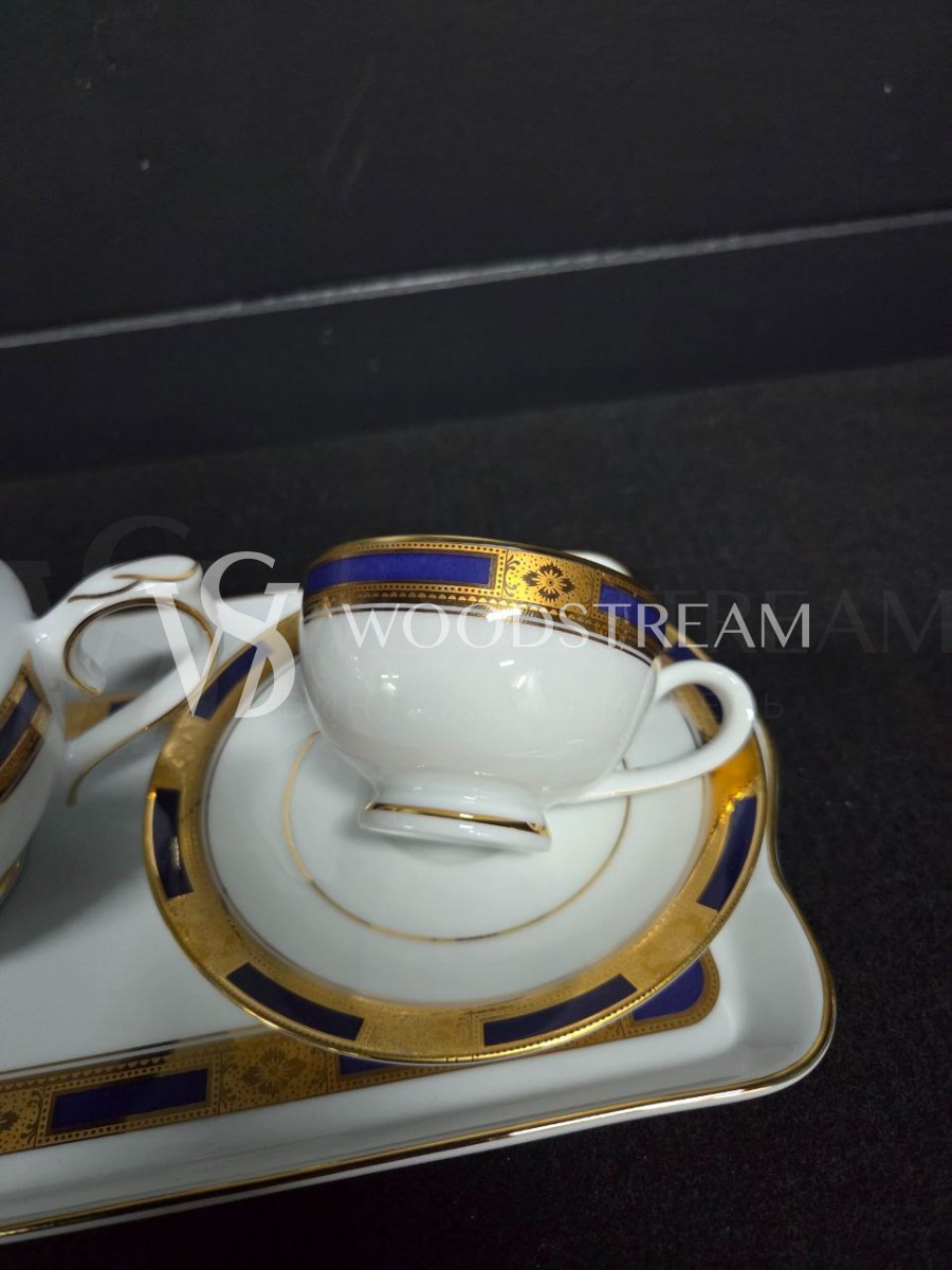 Сервиз чайный/кофейный на 2 персоны на подносе Limoges