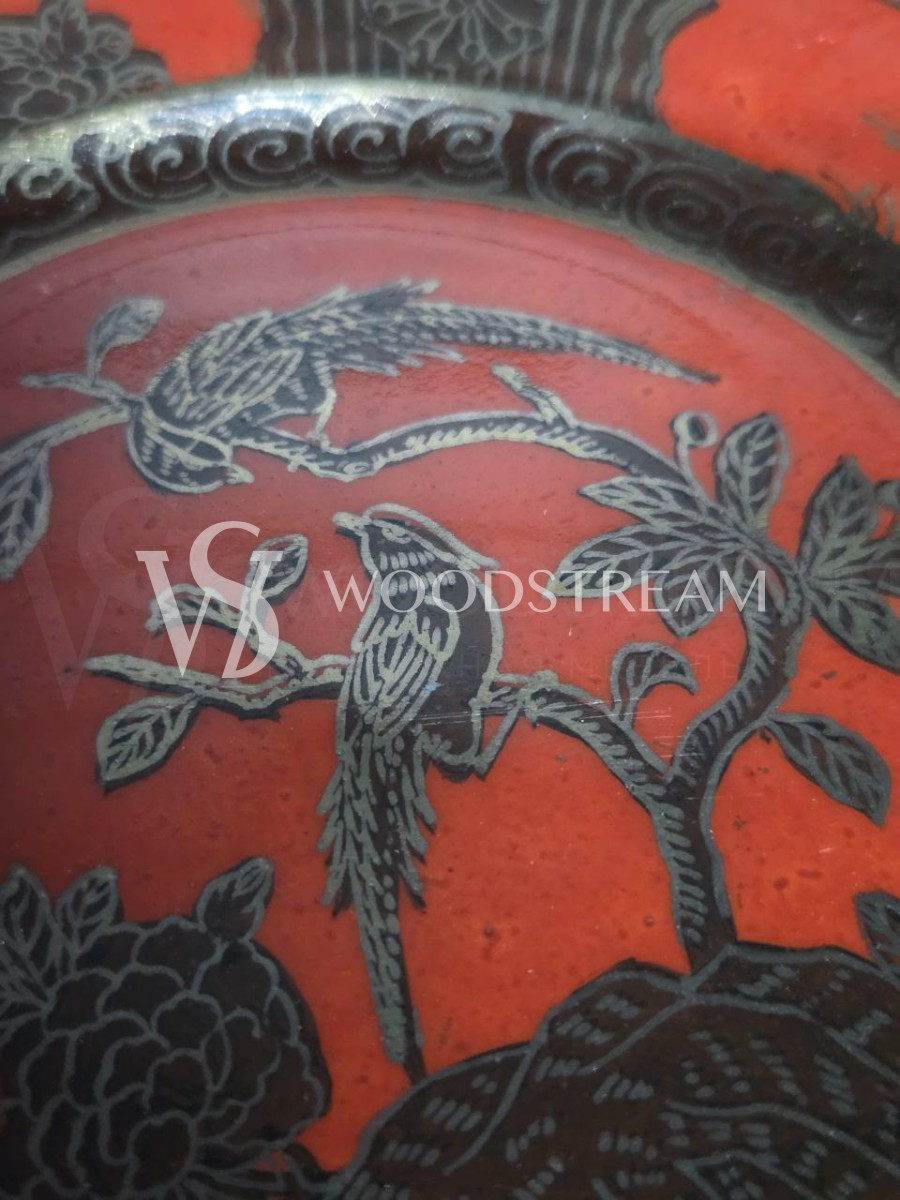 Набор: Тарелка/Блюдце в стиле шинуазри 5 штук