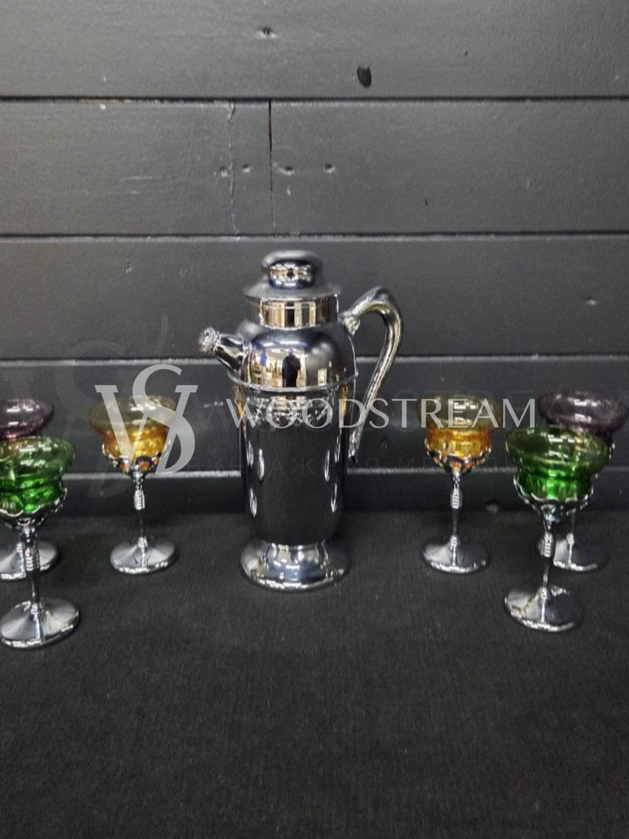 Набор: Диспенсер/Чайник/Графин и Бокал/Фужер 6 штук