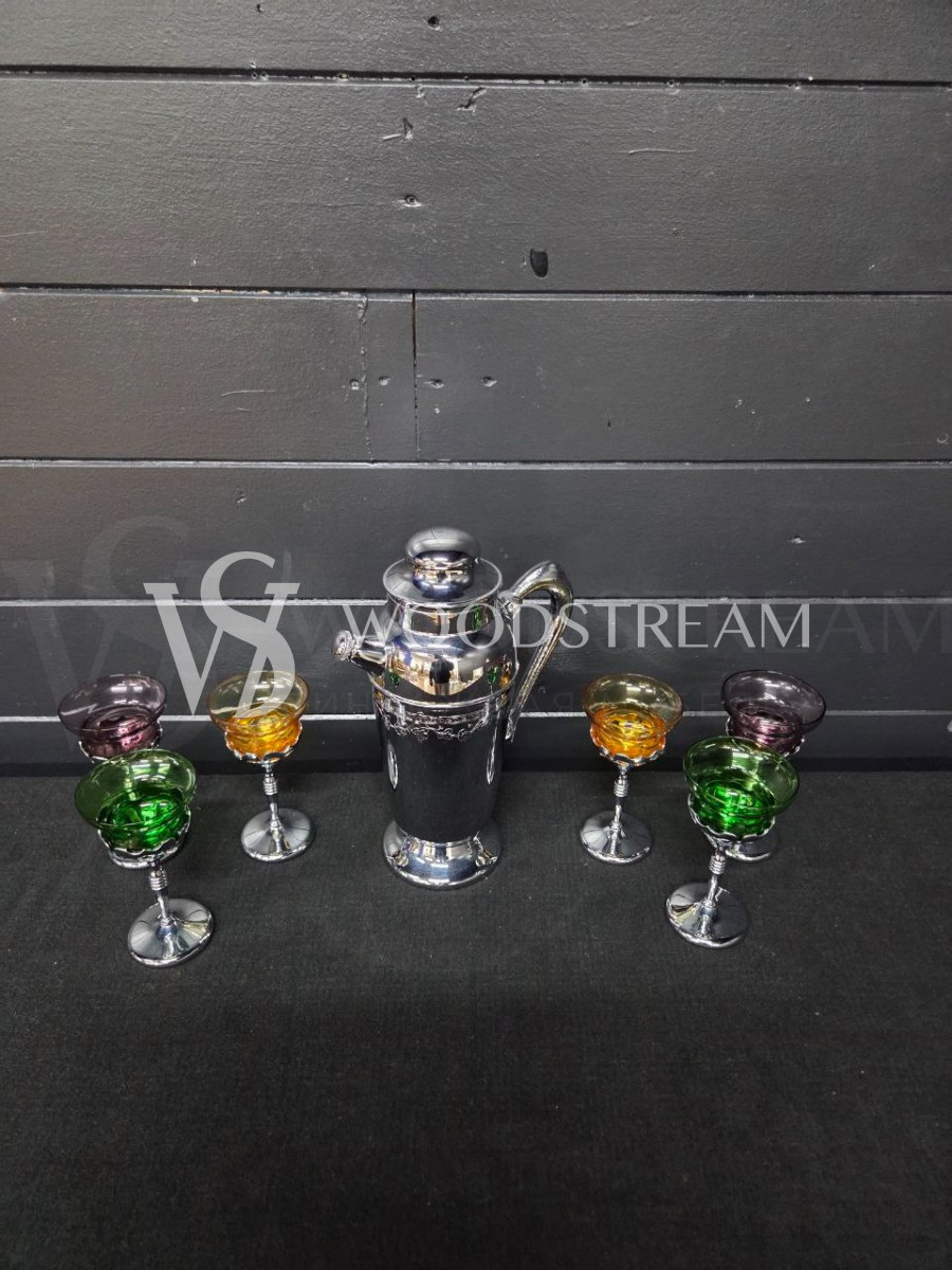 Набор: Диспенсер/Чайник/Графин и Бокал/Фужер 6 штук