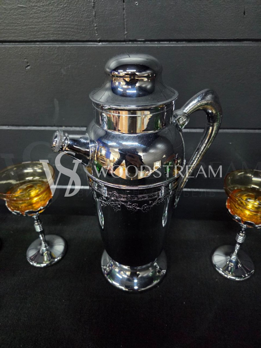 Набор: Диспенсер/Чайник/Графин и Бокал/Фужер 6 штук