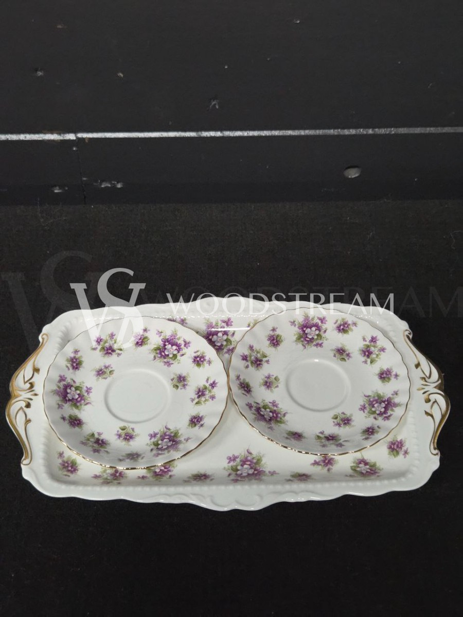 Набор: Чайная пара 2 штуки на подносе Royal Albert