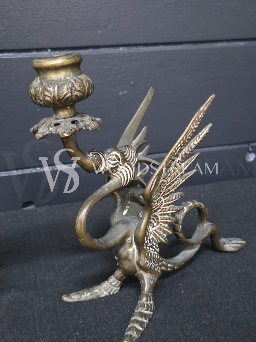 Подсвечник с драконами 2 штуки