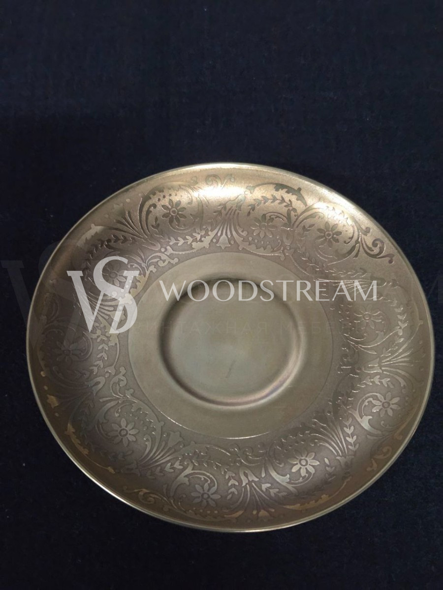 Набор: Бокал/фужер Блюдце и Ложка для соуса/масла