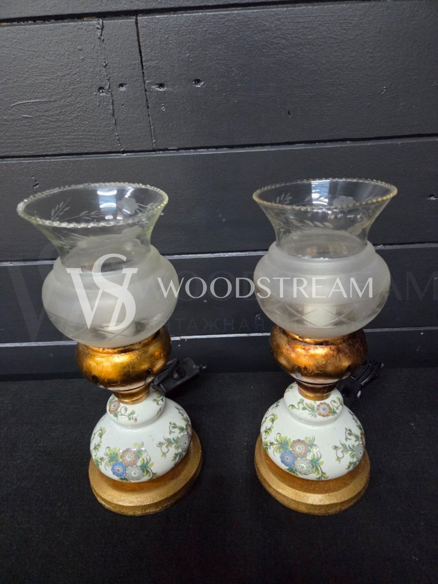 Лампа настольная винтажная 2 штуки