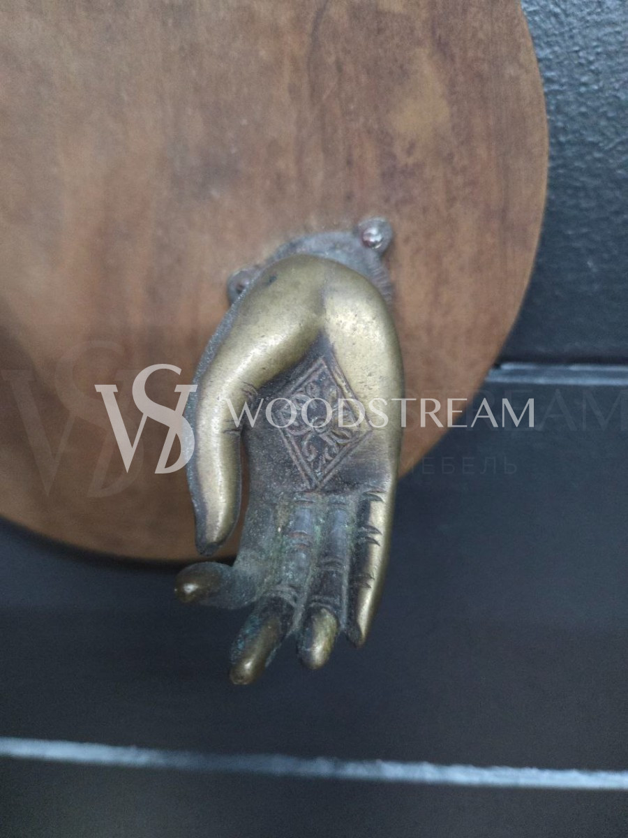 Вешалка настенная винтажная с крючками в форме ладоней