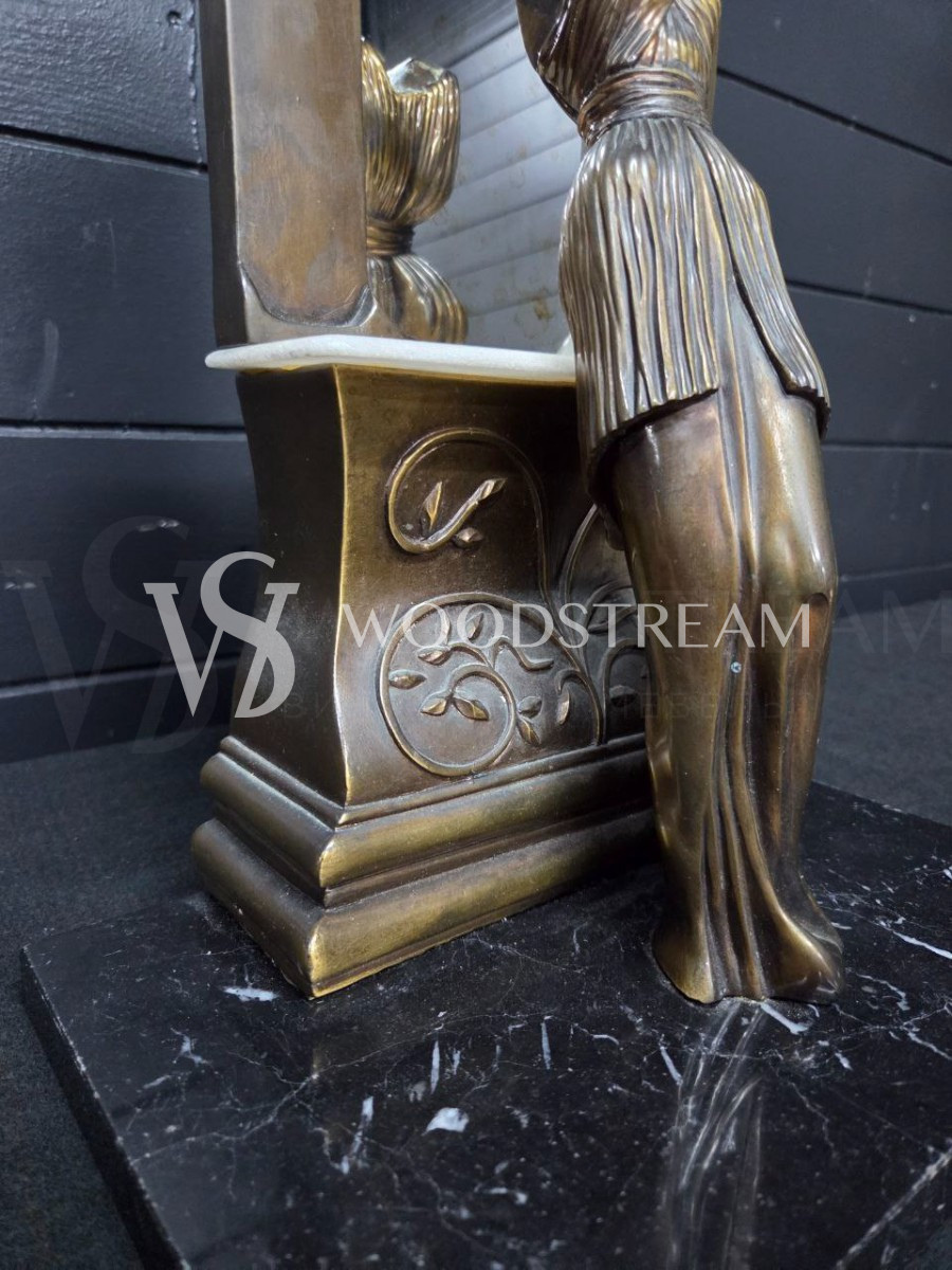 Зеркало настольное/Скульптурная композиция в стиле ар нуво