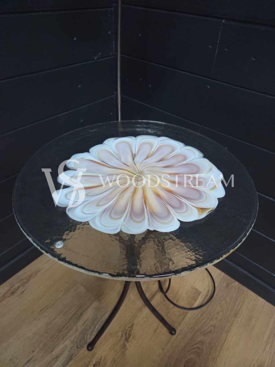 Торшер с подставкой/столиком винтажный