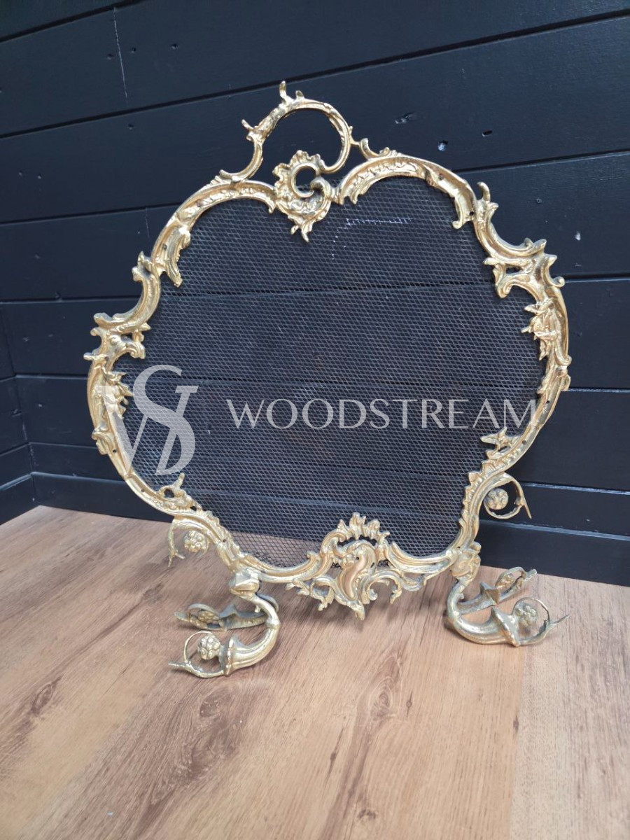 Комплект: Экран каминный и Комплект каминных инструментов на подставке