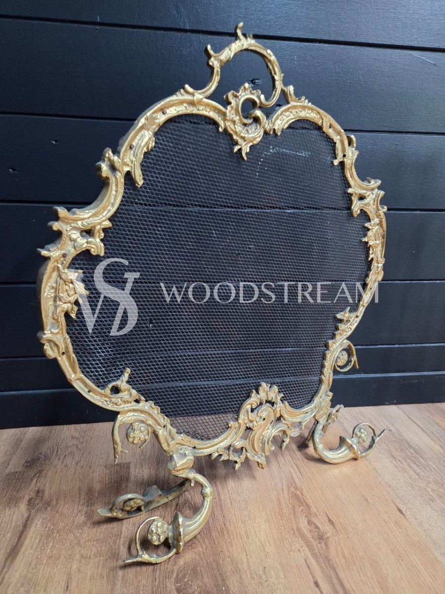 Комплект: Экран каминный и Комплект каминных инструментов на подставке