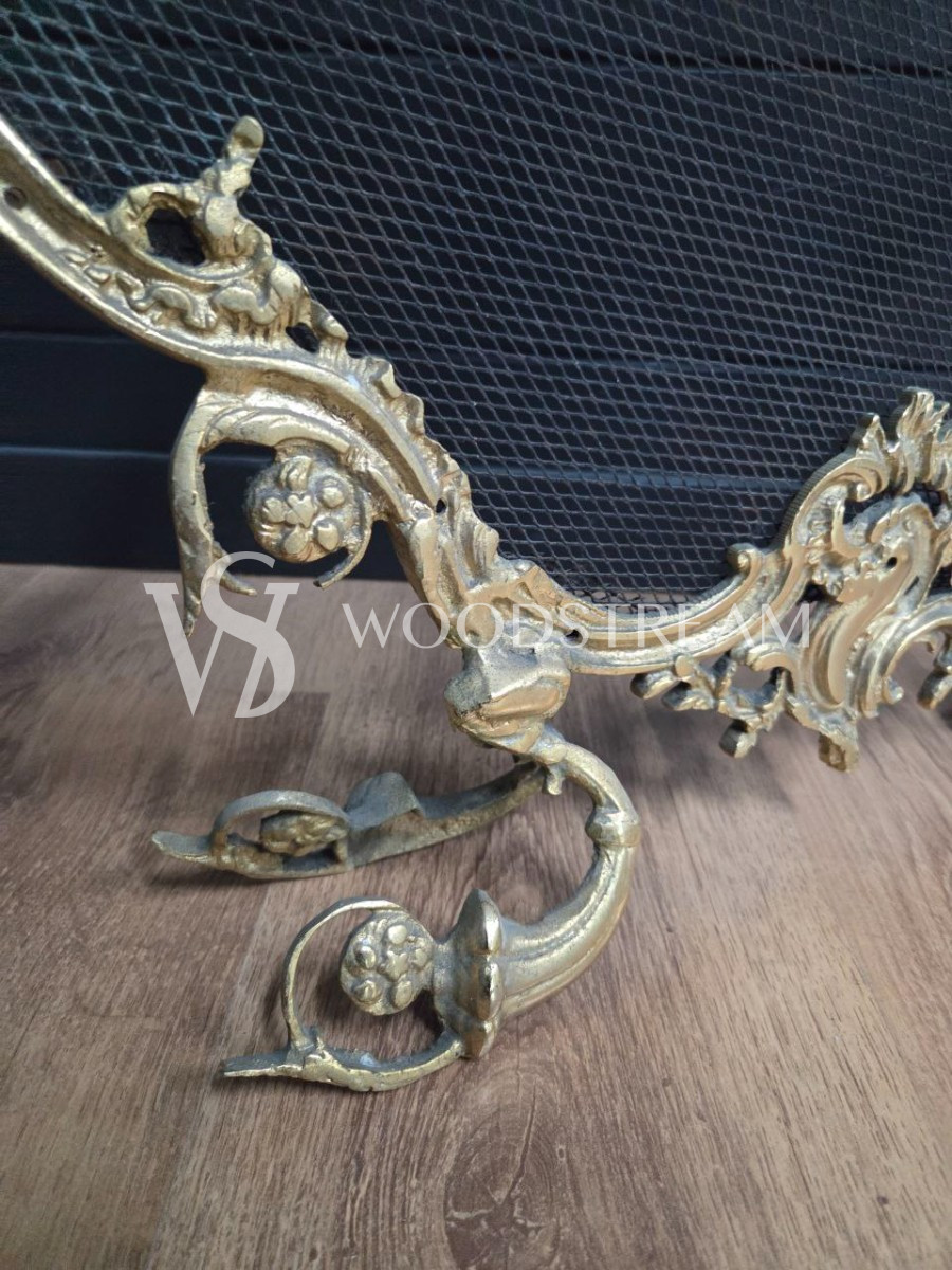 Комплект: Экран каминный и Комплект каминных инструментов на подставке