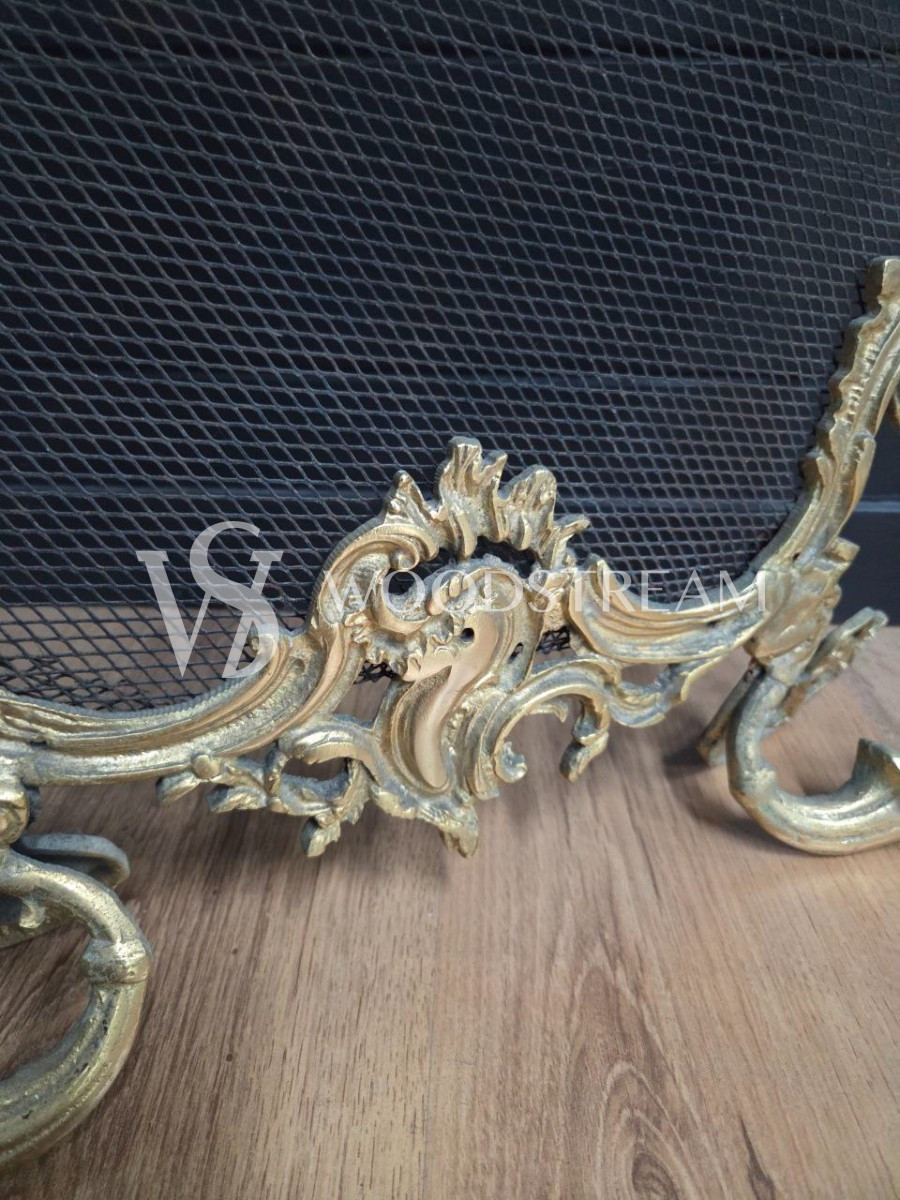 Комплект: Экран каминный и Комплект каминных инструментов на подставке