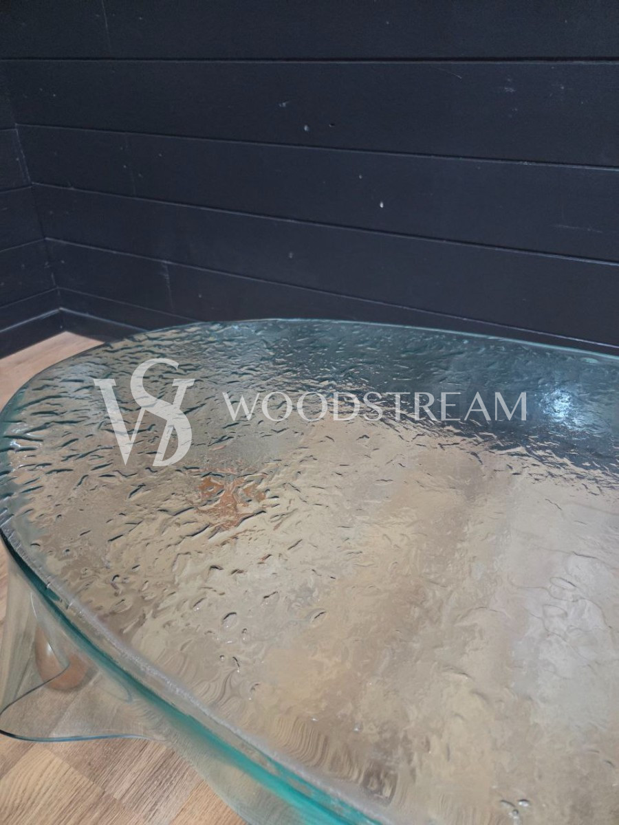 Стол со стеклянной столешницей винтажный