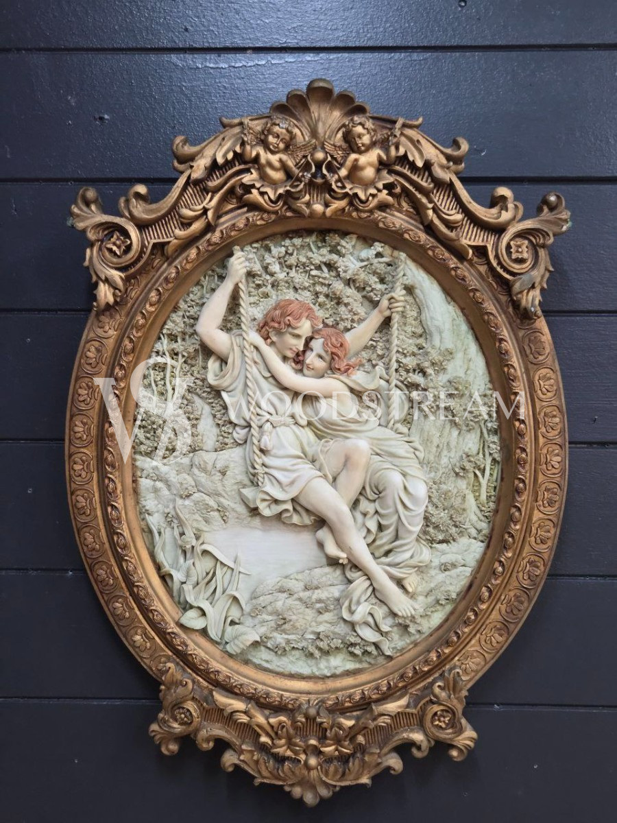 Картина/Барельеф в раме в стиле венецианского барокко
