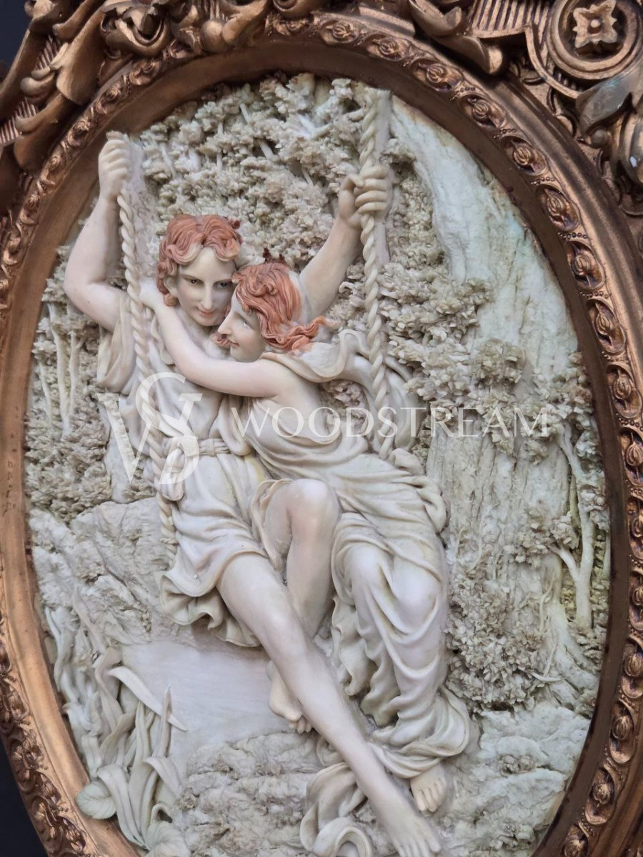 Картина/Барельеф в раме в стиле венецианского барокко