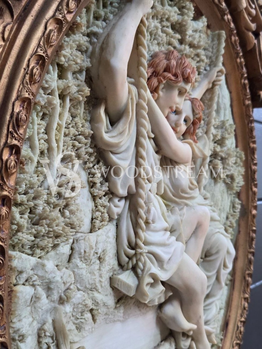 Картина/Барельеф в раме в стиле венецианского барокко