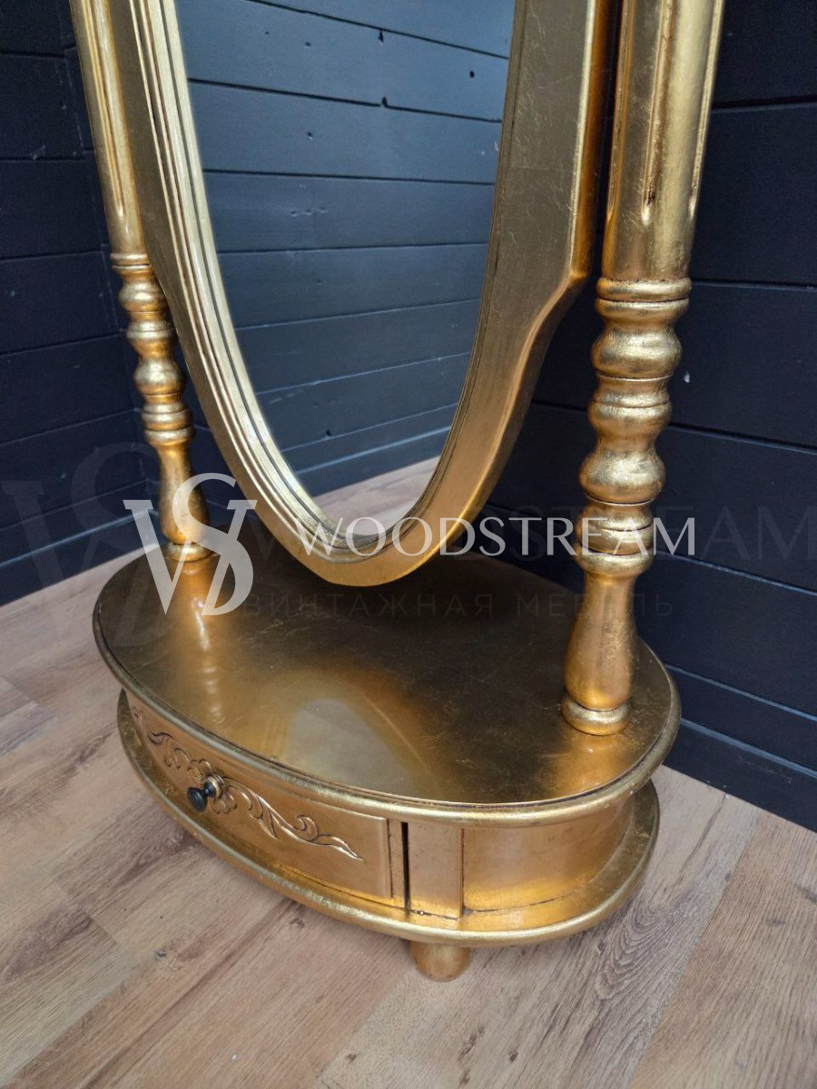 Зеркало псише напольное в стиле барокко