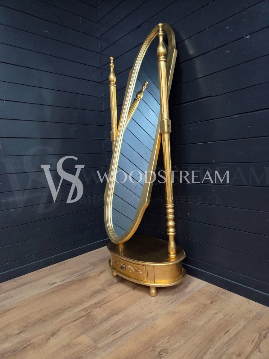 Зеркало псише напольное в стиле барокко