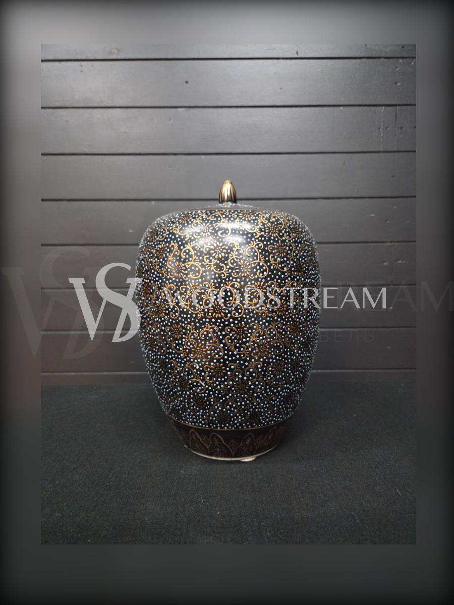 Ваза с крышкой винтажная