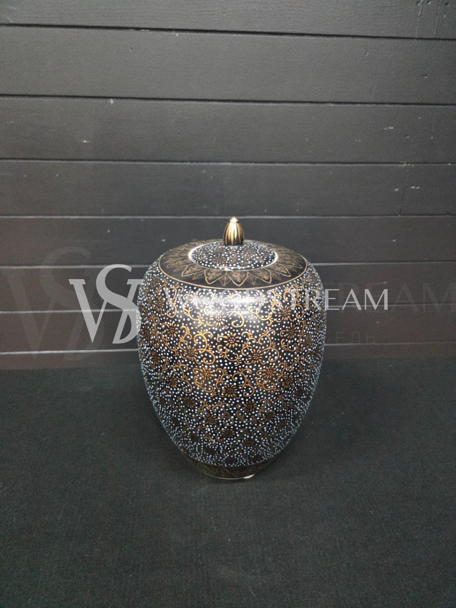 Ваза с крышкой винтажная