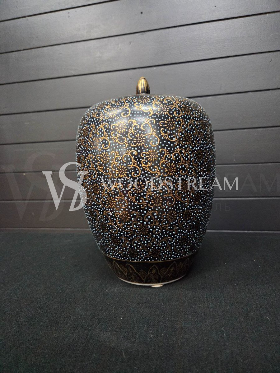 Ваза с крышкой винтажная