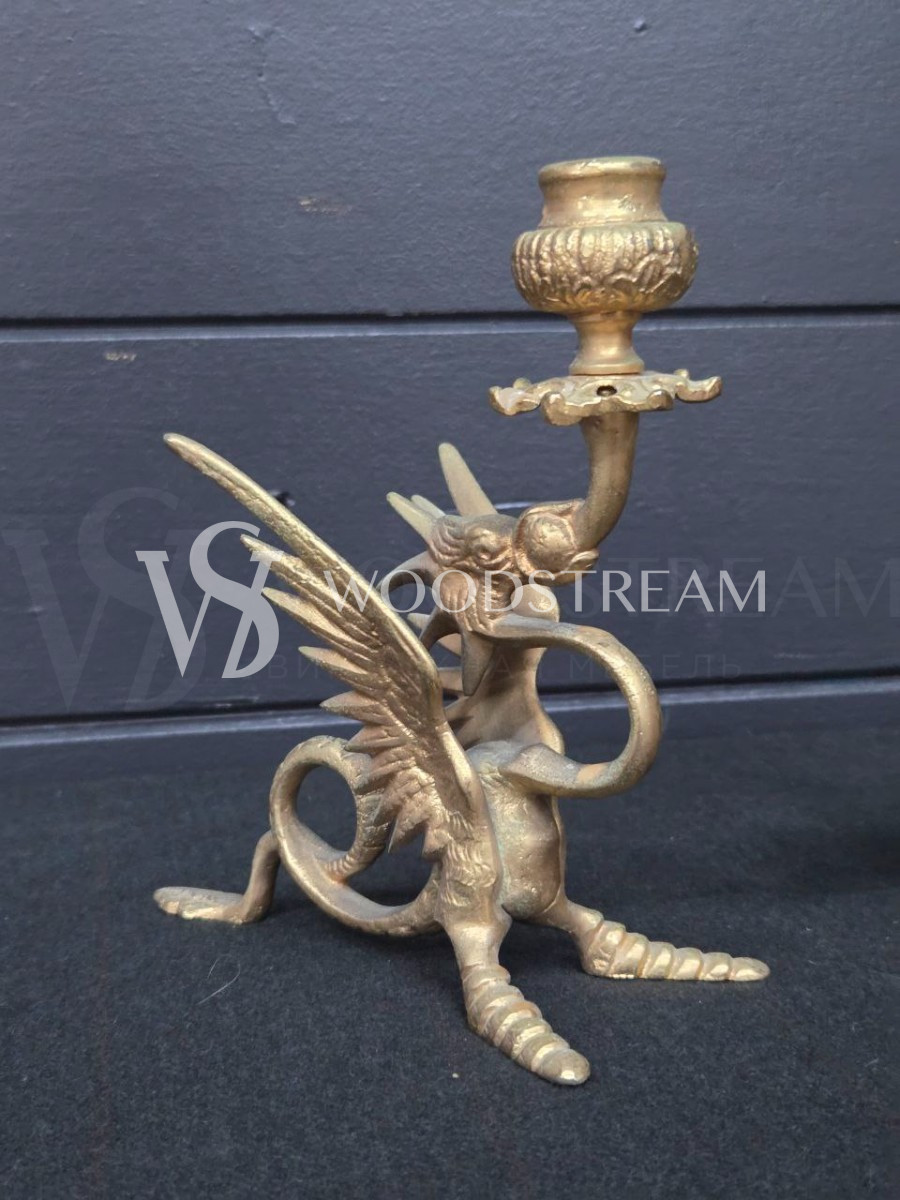 Подсвечник с драконами 2 штуки