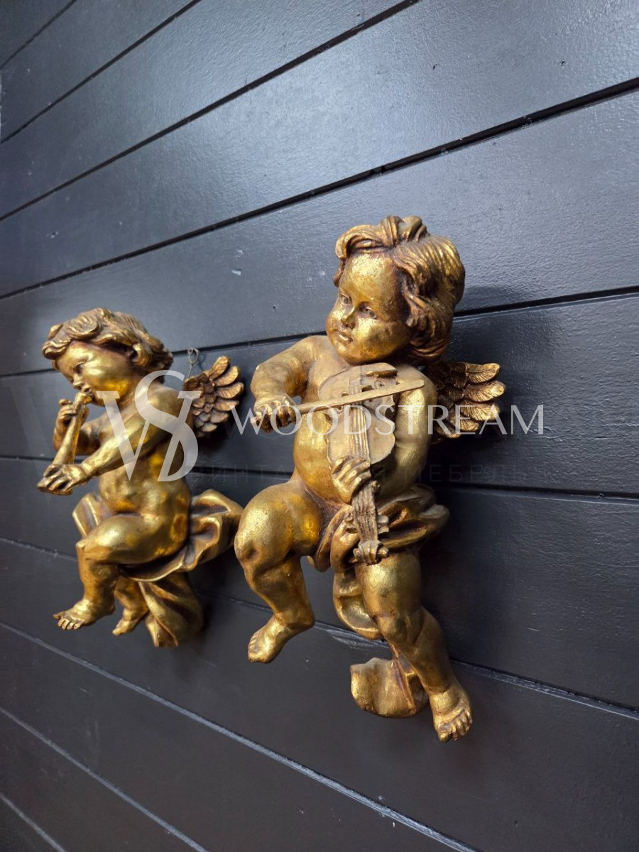 Декоративный элемент/Статуэтка/Фигура Ангел/Музыкант 2 штуки