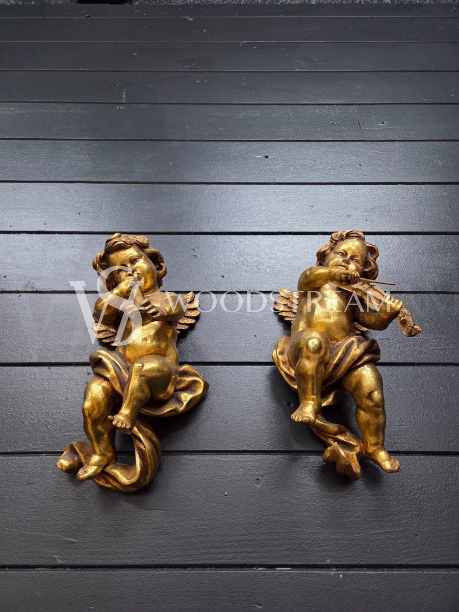 Декоративный элемент/Статуэтка/Фигура Ангел/Музыкант 2 штуки