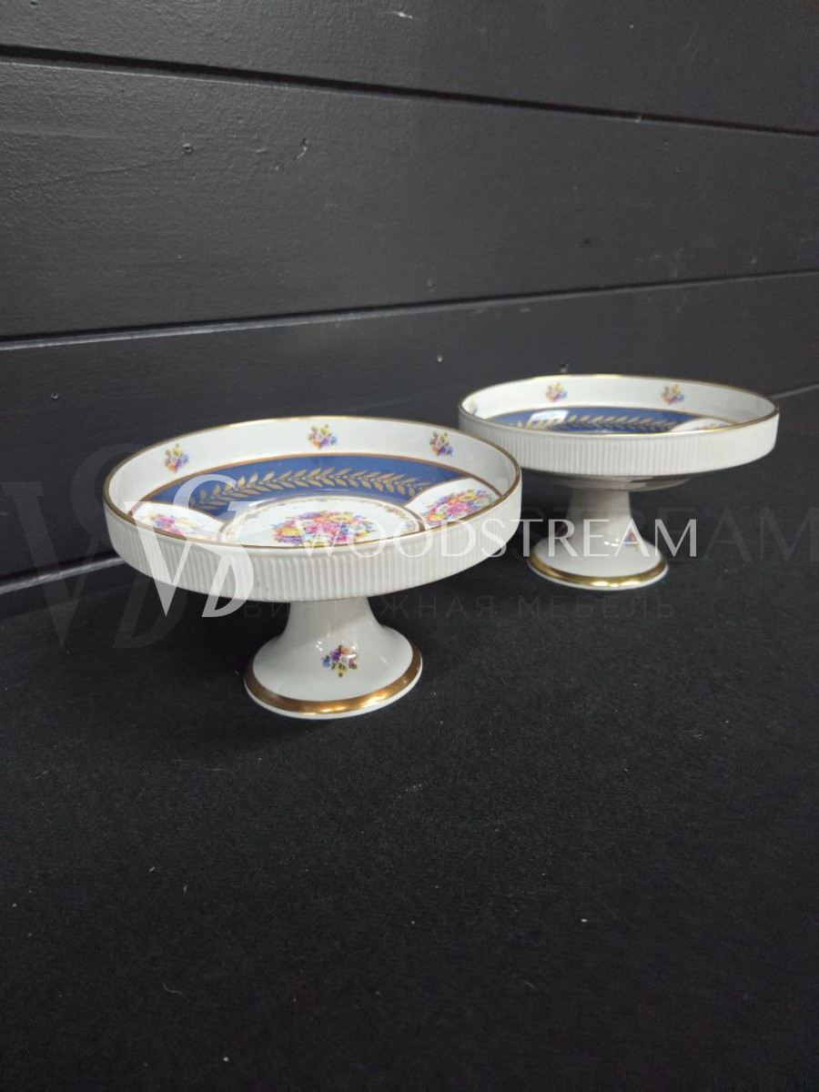Ваза/Конфетница/Фруктовница в стиле Людовика XV 2 штуки