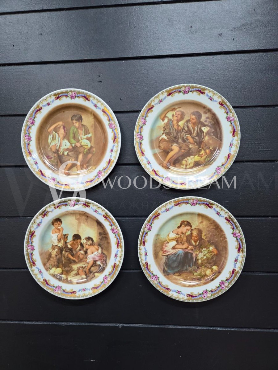 Комплект: Тарелка декоративная 4 штуки Limoges 