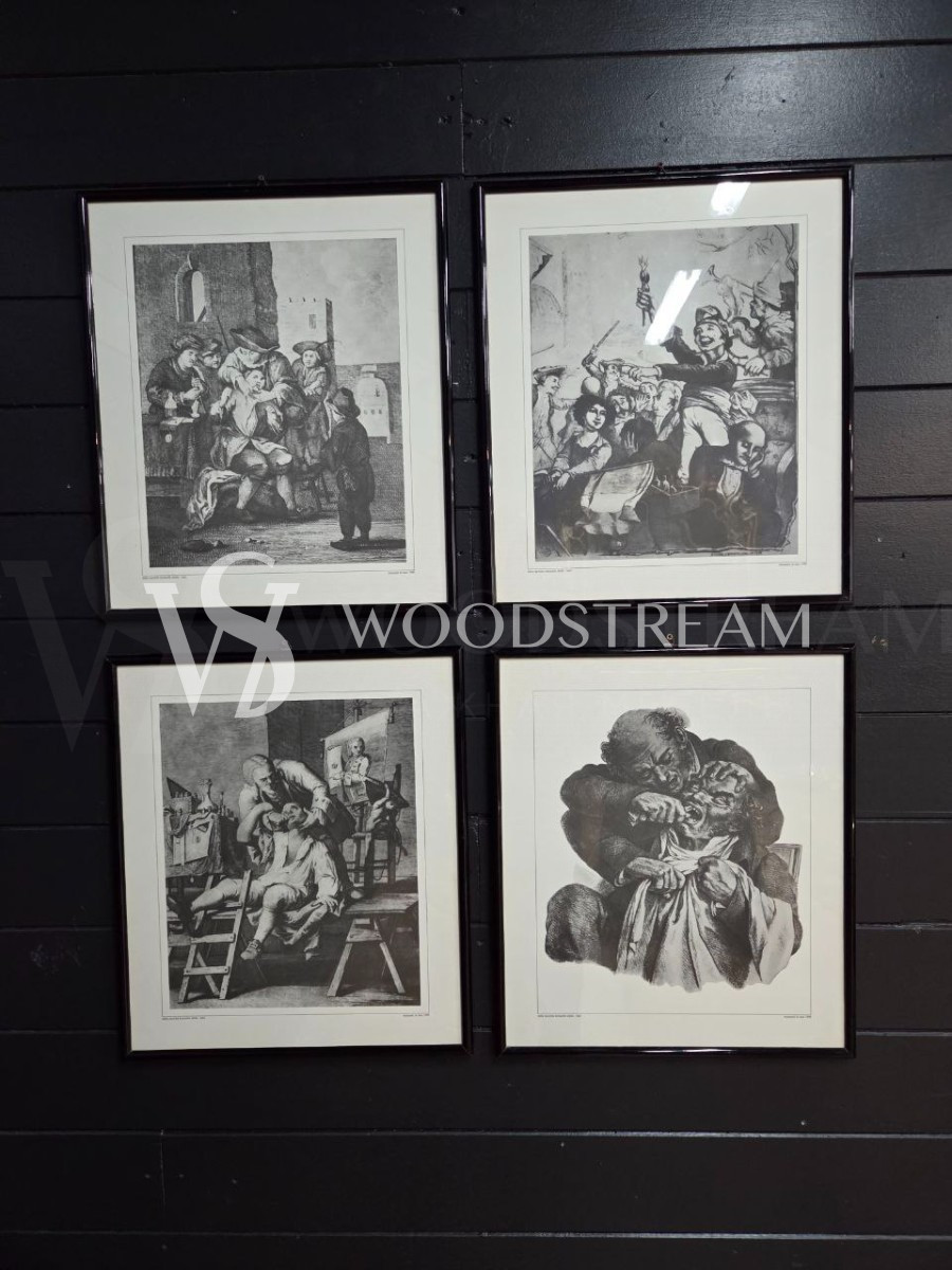 Комплект: Картина/Гравюра 4 штуки