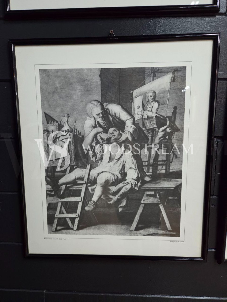 Комплект: Картина/Гравюра 4 штуки