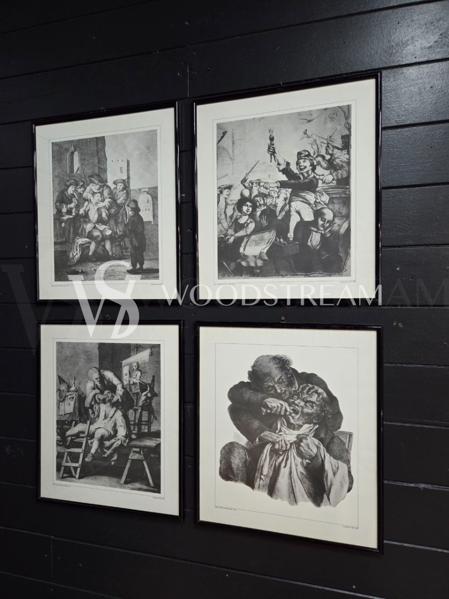 Комплект: Картина/Гравюра 4 штуки